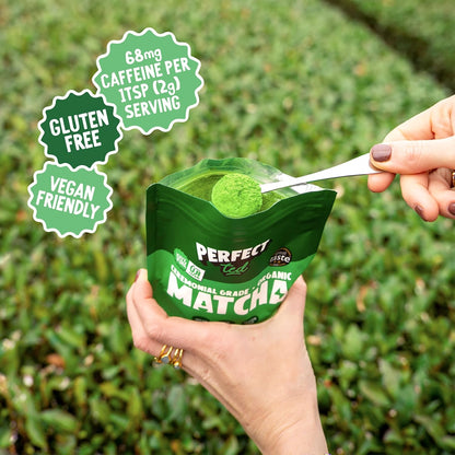 Perfect Ted Matcha Powder Organic 30g - Ceremonial Grade Japanese Matcha Fuel