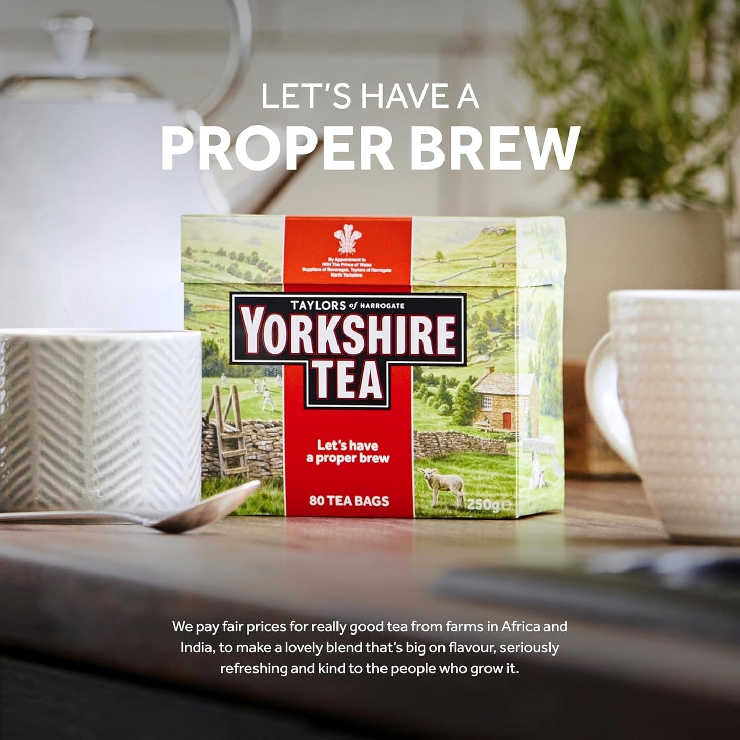 Yorkshire Tea 1040 Tea Bags - 3.25kg Pack British Black Tea-ExpressCo