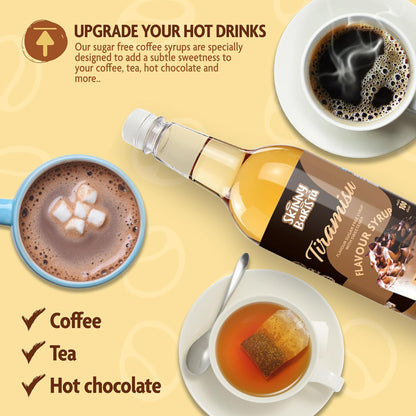 Skinny Barista Tiramisu Syrup Zero Calorie 1L - Sugar Free Vegan-ExpressCo