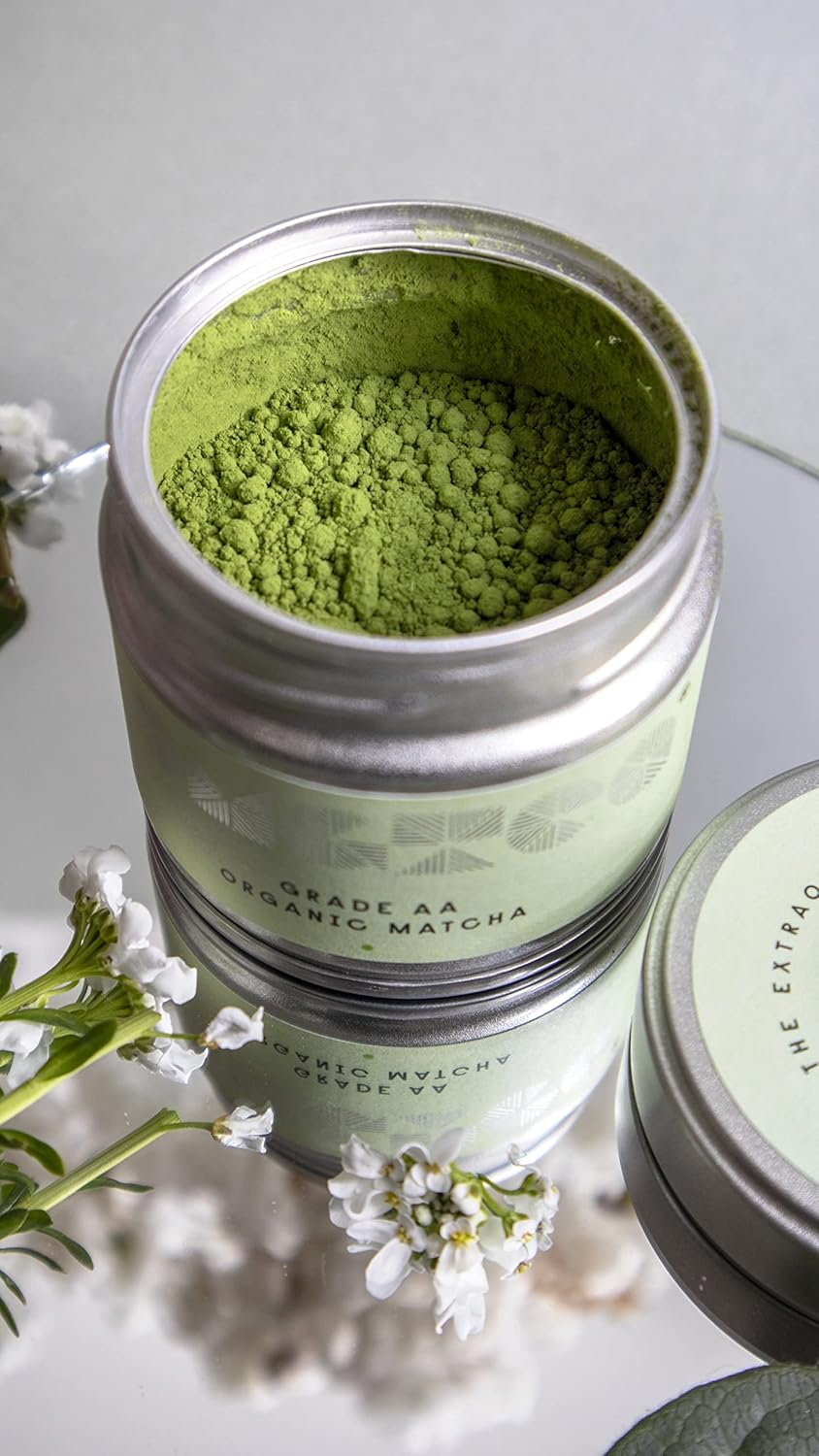 OMGTEA GIFT SET Organic Japanese Matcha Ceremonial Grade AA 30g - Award Winner