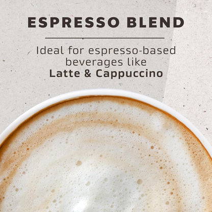 NESCAFÉ BARISTA Espresso Blend Coffee Beans 1kg - Medium Roast 8/10