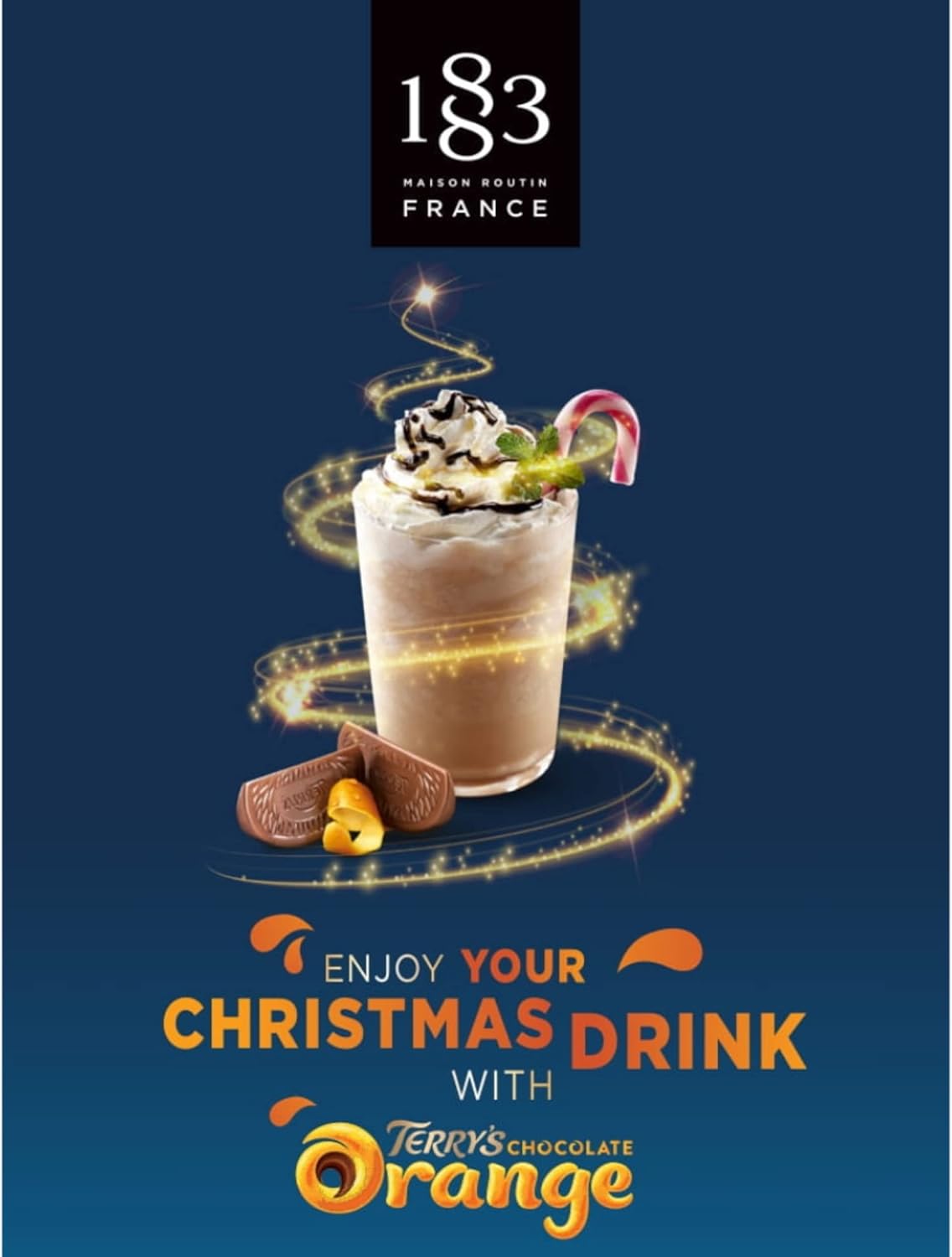 Premium Terry's Chocolate Orange Syrup by 1883 Maison Routin - 1L