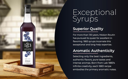 Premium Blueberry Syrup by 1883 Maison Routin - 1L