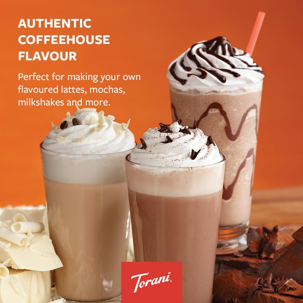 Torani Coffee Syrup Set 4 x 750ml - Vanilla, Caramel, French Vanilla, Hazelnut