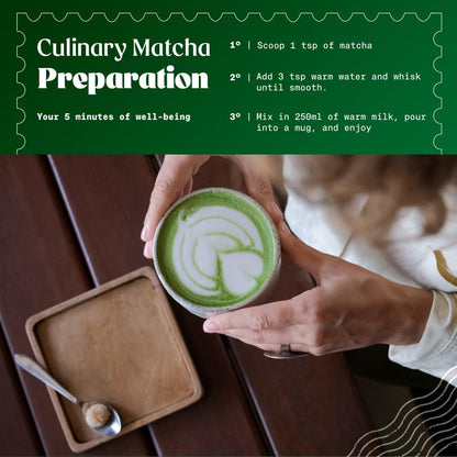 Organic Japanese Matcha Green Tea Powder - Culinary Grade 200g | Uji Kyoto Premium Quality