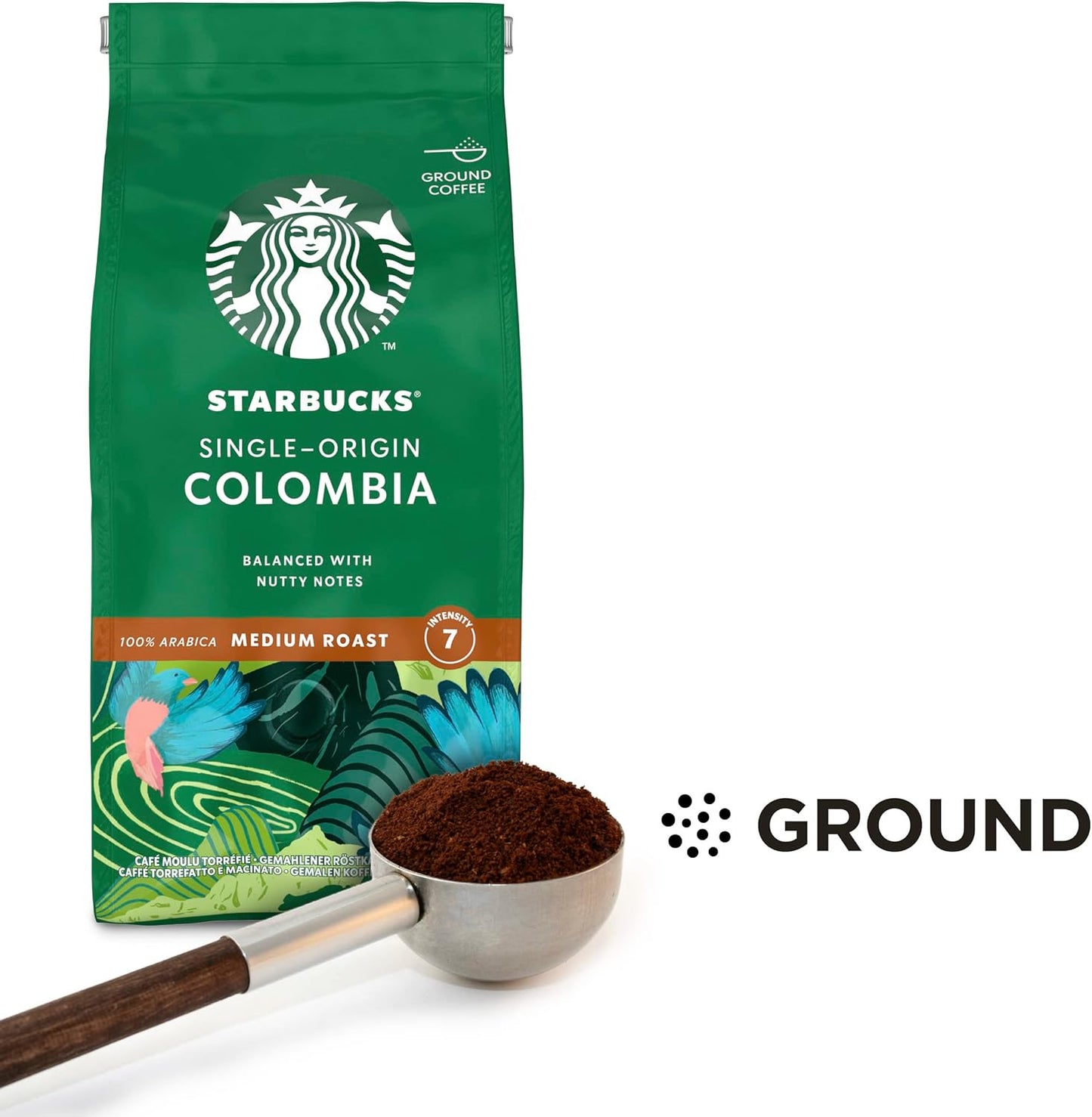 STARBUCKS Single-Origin Colombia Medium Roast Ground Coffee 200g Pack of 6-ExpressCo