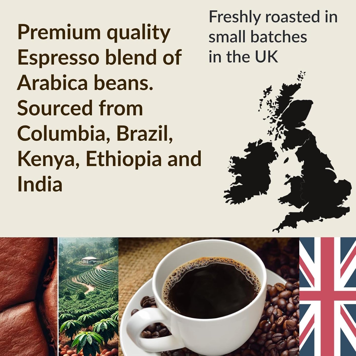 Premium Spiller & Tait Signature Blend Coffee Beans 1kg - Award Winning Espresso