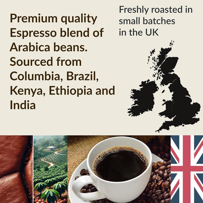 Premium Spiller & Tait Signature Blend Coffee Beans 1kg - Award Winning Espresso