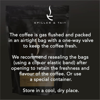 Premium Spiller & Tait Signature Blend Coffee Beans 1kg - Award Winning Espresso