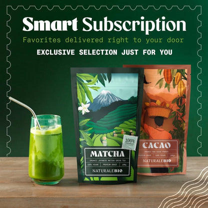 NaturaleBio Japanese Organic Matcha Green Tea Powder - Premium Grade-100g. Produced in Japan, Uji, Kyoto. Use for Drinking, Cooking, Baking, Smoothie Making and with Milk. Vegan & Vegetarian Friendly