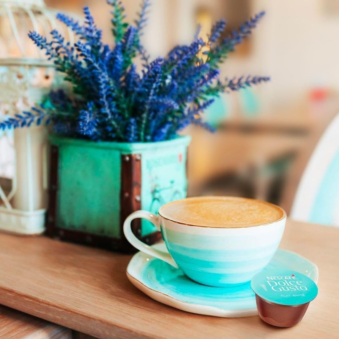 NESCAFÉ DOLCE GUSTO Flat White Coffee Pods 48 - Creamy Milk Coffee Capsules