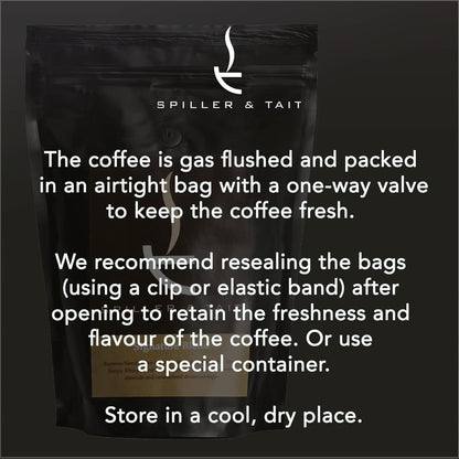 Spiller & Tait Pure Colombian Huila – Coffee Beans 1kg Bag – Top Speciality Columbian Coffee Beans Roasted in the UK – Gourmet Blend for Great Tasting Brew at Home-ExpressCo