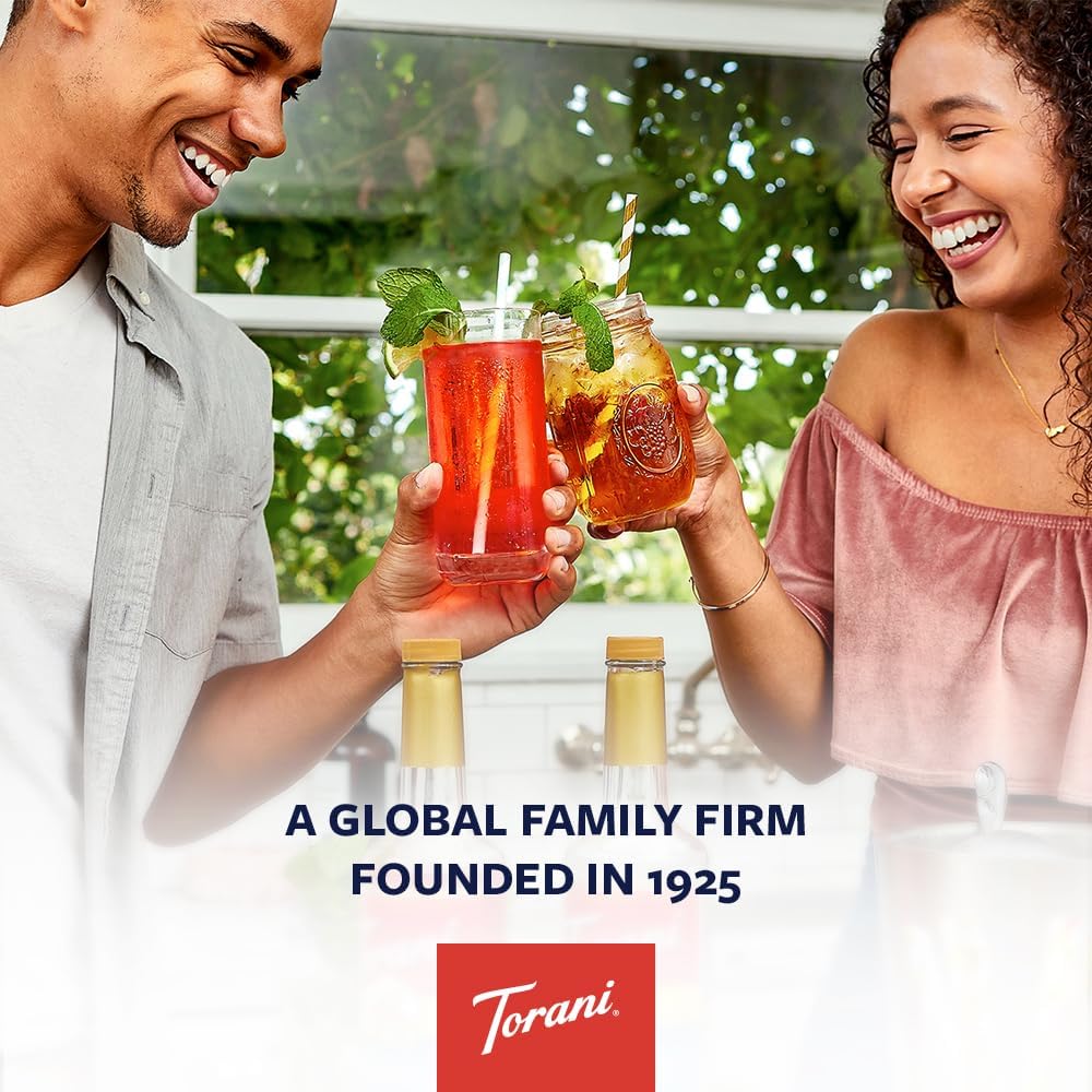 Torani Coffee Syrup Set 4 x 750ml - Vanilla, Caramel, French Vanilla, Hazelnut