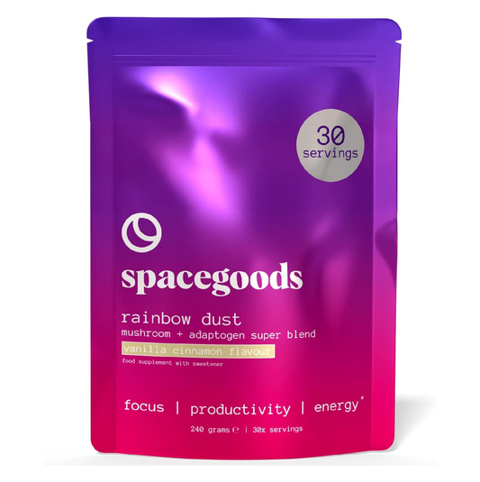 Spacegoods Rainbow Dust 240g Vanilla & Cinnamon - Vegan Mushroom Coffee (30 Servings)