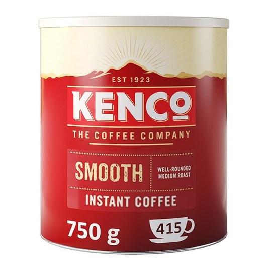 Kenco Smooth Instant Coffee 750g Tin - Premium Freeze Dried Coffee