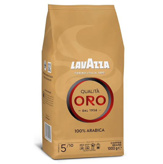 Lavazza Qualità Oro Coffee Beans - 1kg 100% Arabica Medium Roast