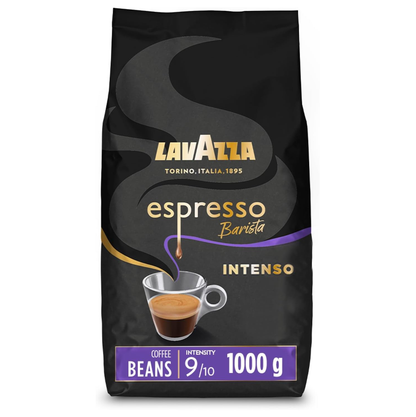 Lavazza Espresso Barista Intenso Coffee Beans 1kg - Arabica Robusta Intensity 9/10