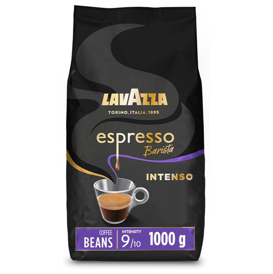 Lavazza Espresso Barista Intenso Coffee Beans 1kg - Arabica Robusta Intensity 9/10