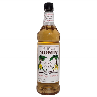 MONIN Premium Vanilla Syrup 1L - Professional Coffee & Cocktail Flavouring