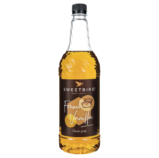 Sweetbird French Vanilla Syrup 1 Litre - Vegan Friendly Coffee Syrup