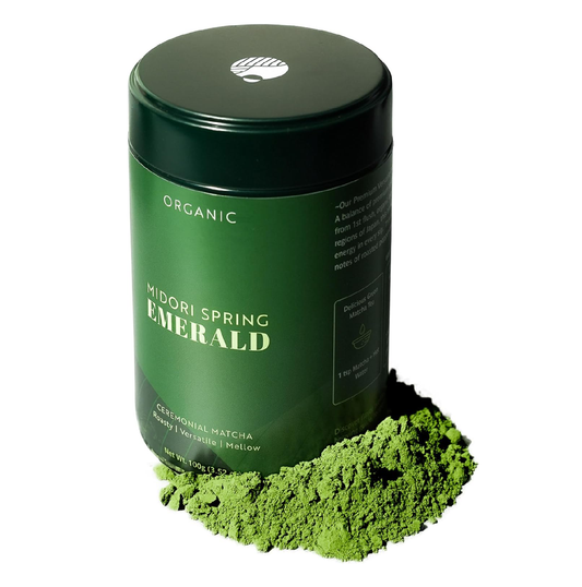 Midori Spring EMERALD Organic Ceremonial Matcha 100g - Chef's Choice Vegan